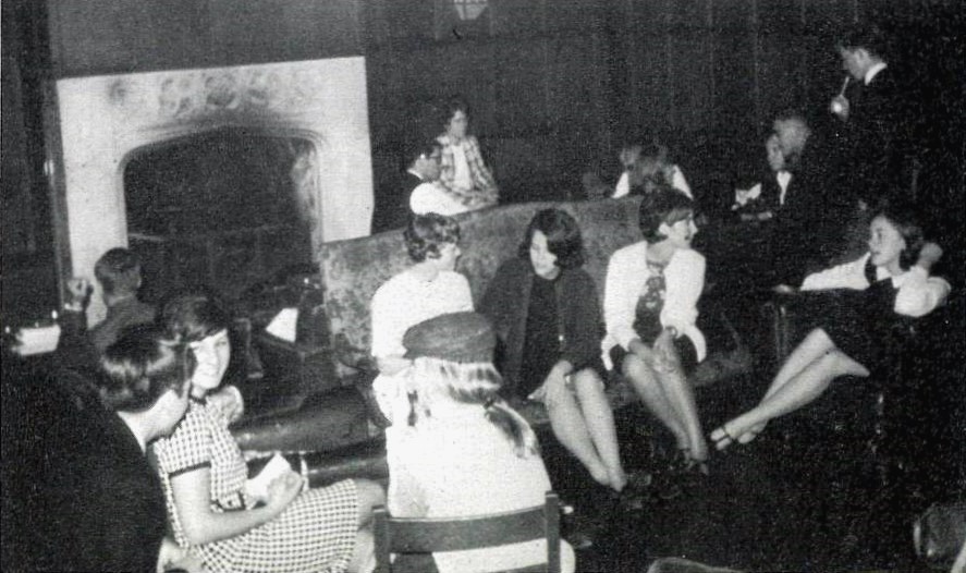 1967 Group of Students Passing Time in the Student Lounge