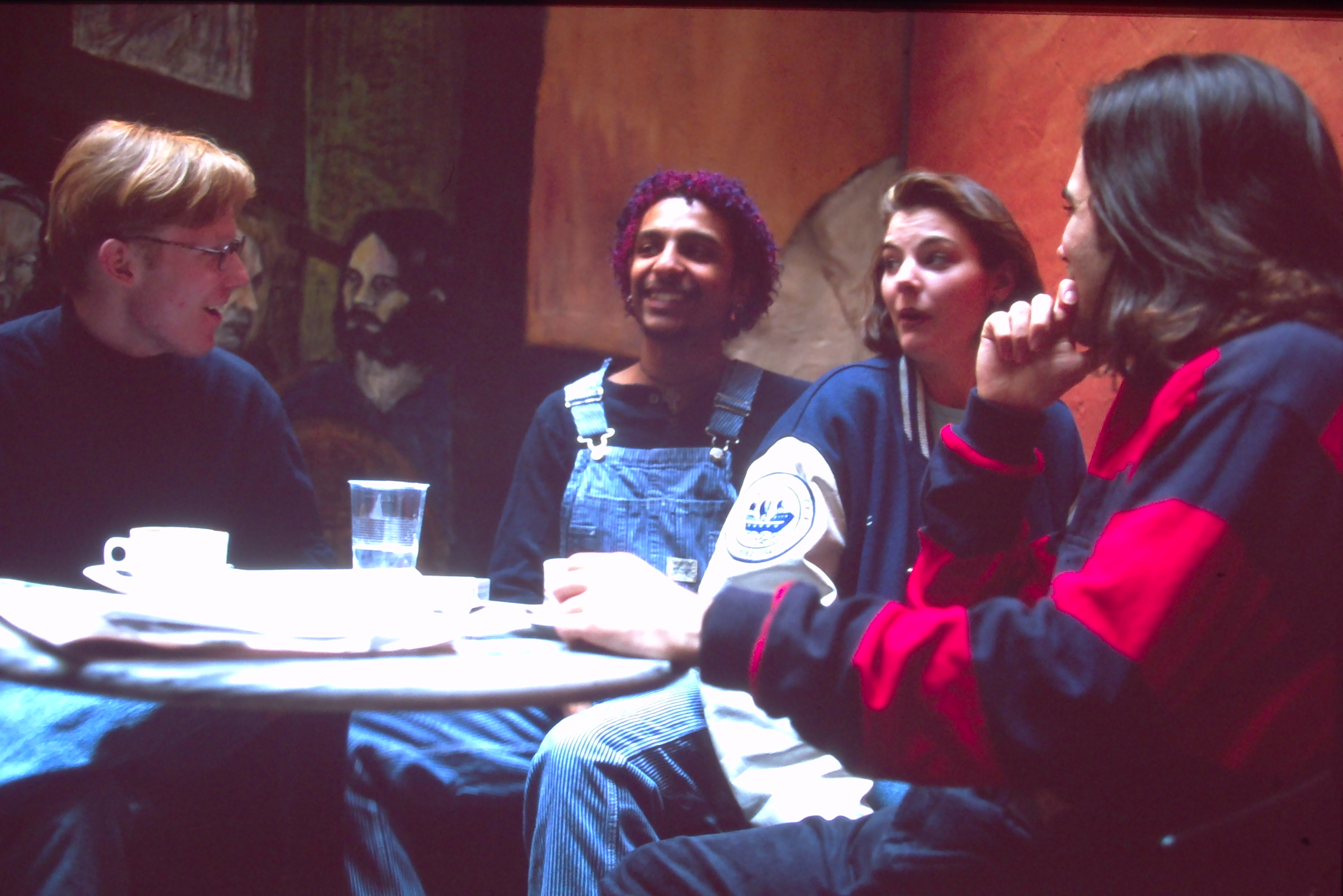 Friends at the AMEX Cafe