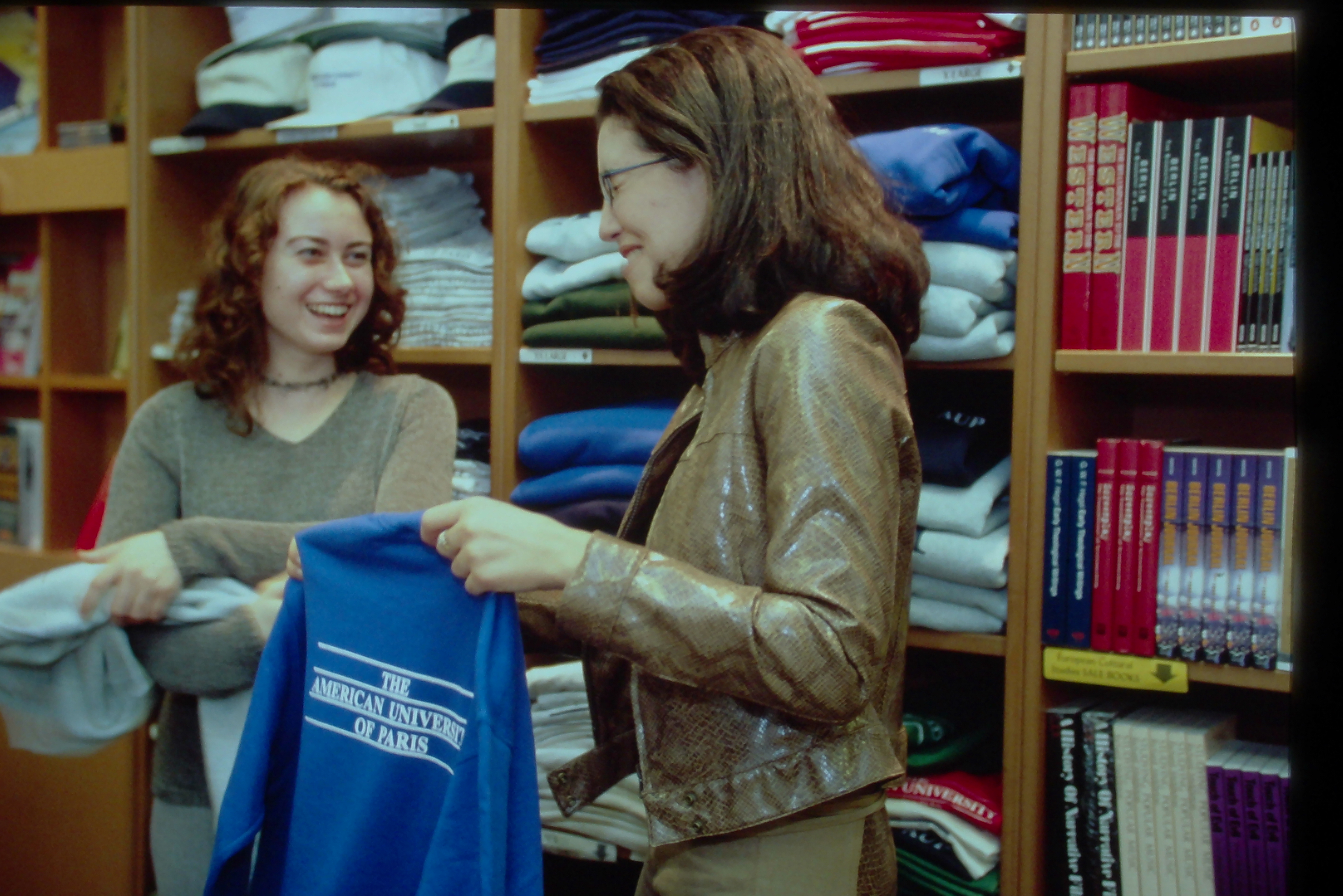 AUP with merch at the Library Shop