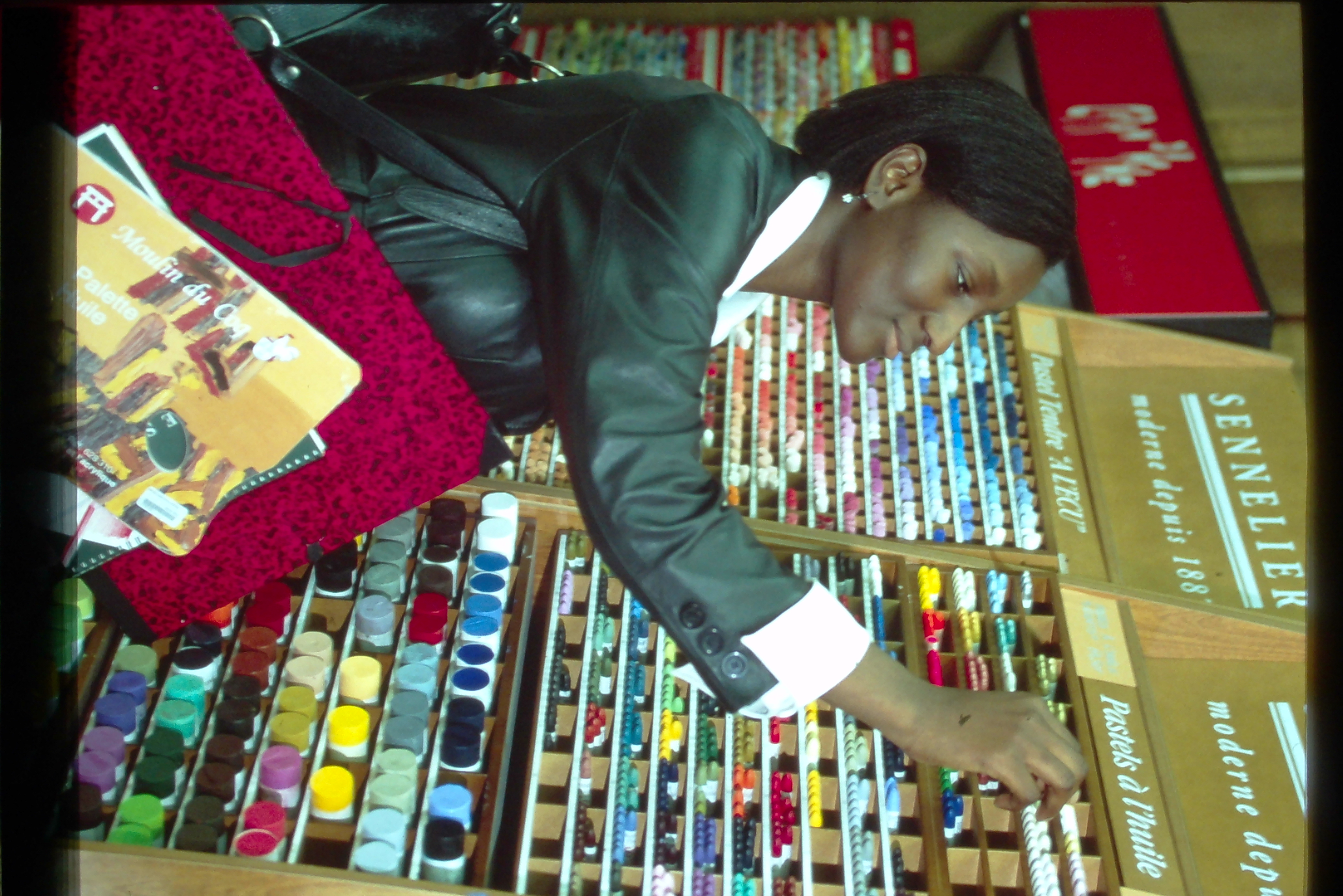 AUP student buying art supplies