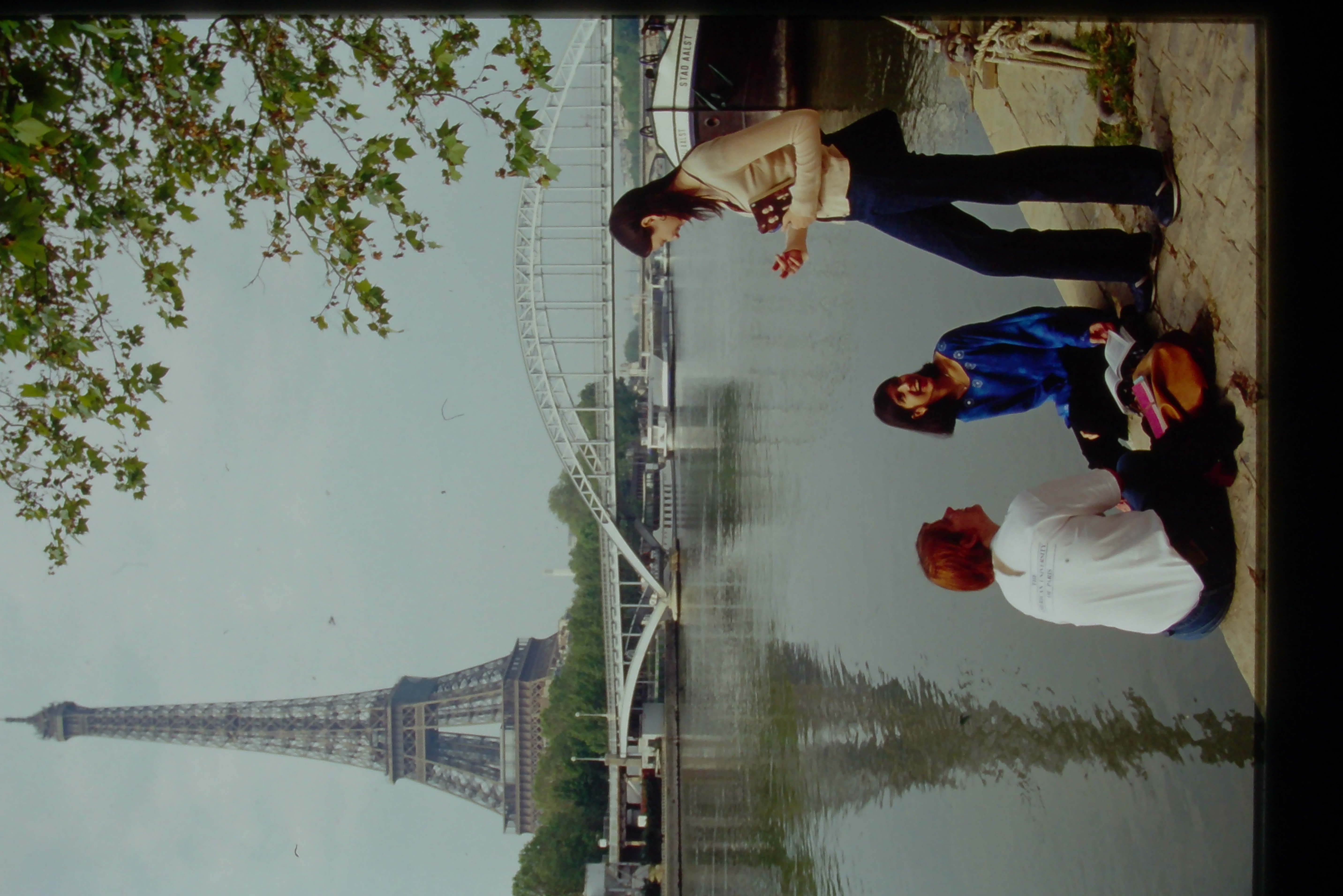 AUP Student studying on the quai
