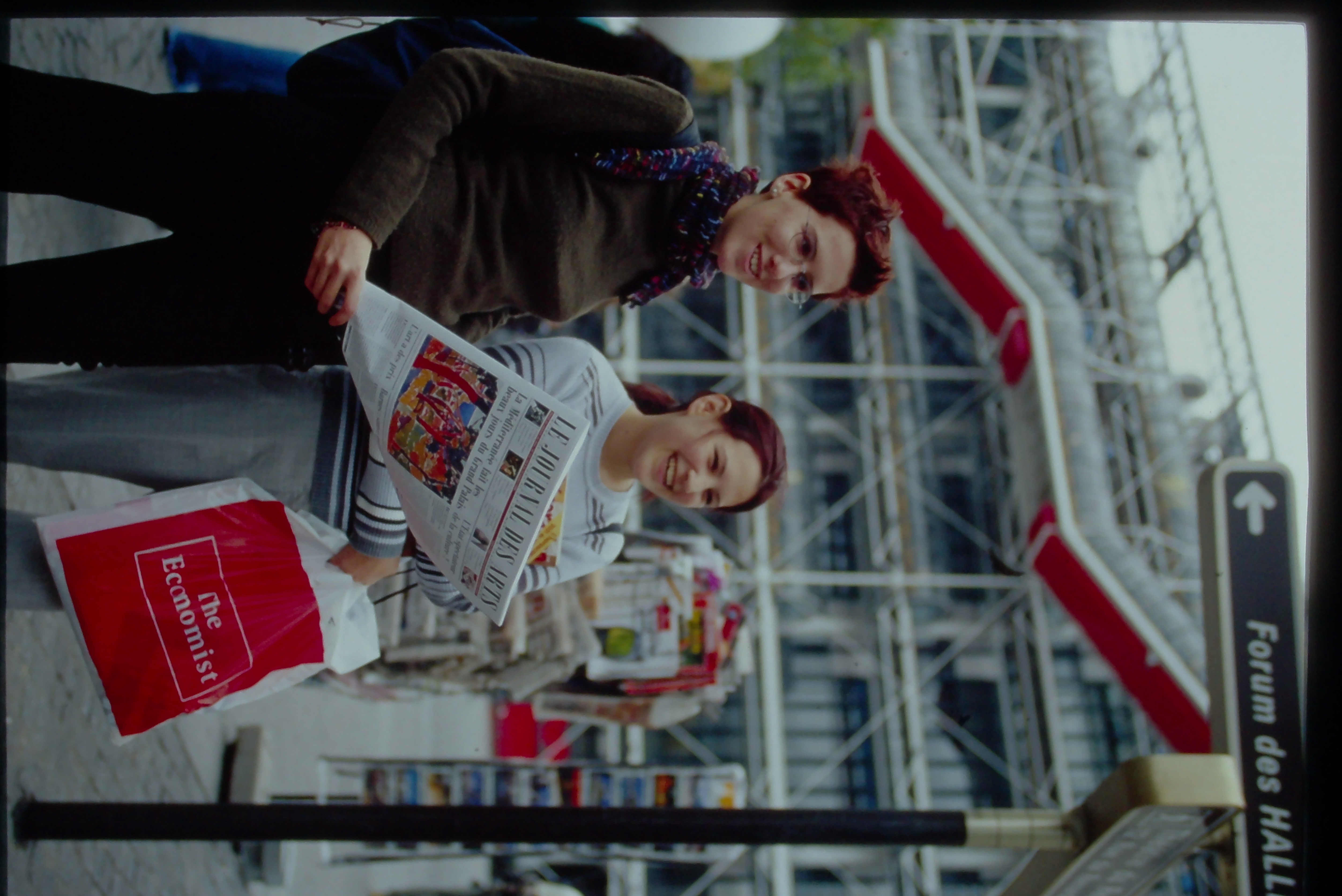 Students at Centre Georges Pompidou