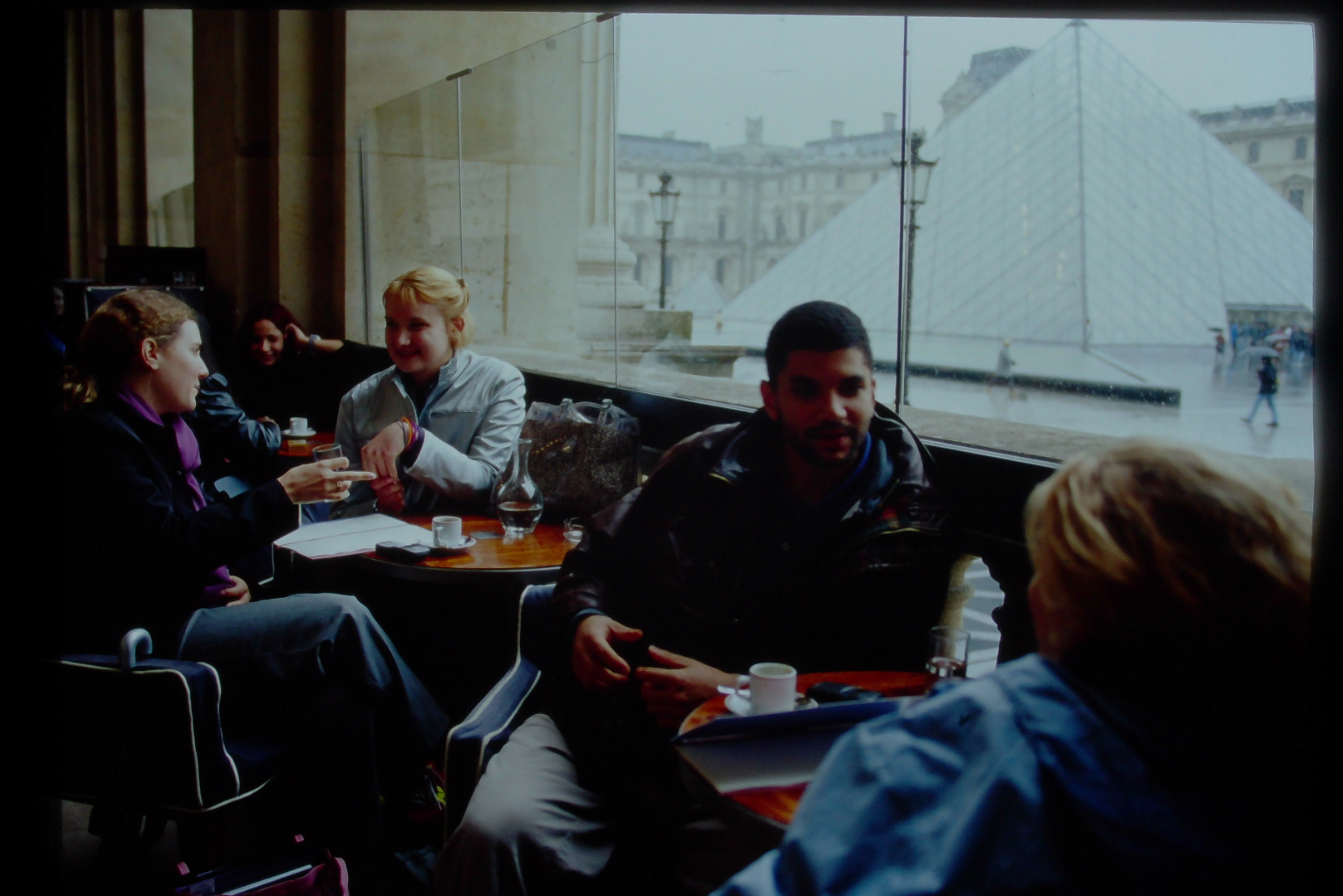 Students at Louvre Cafe 1