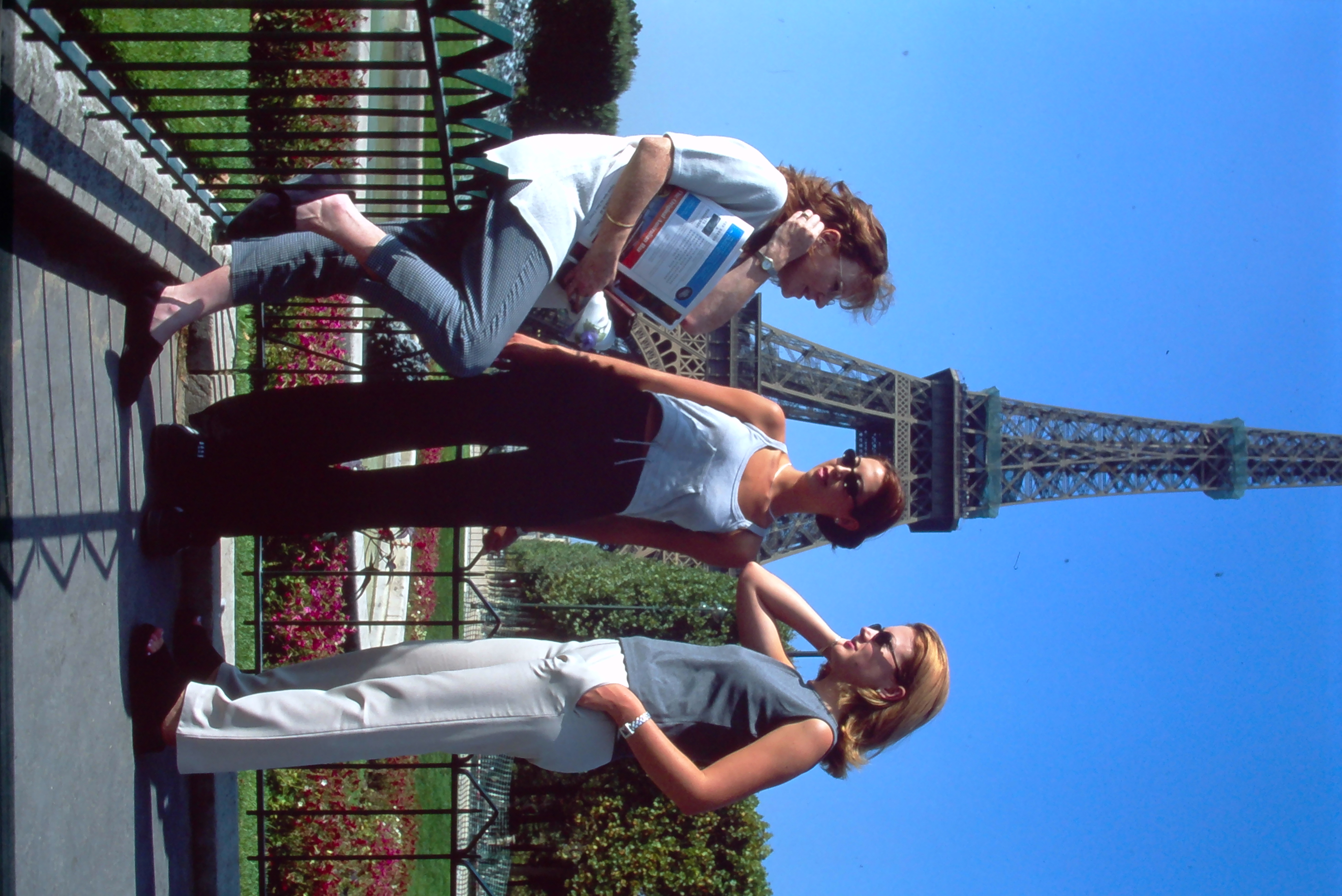 Quick chat in front of the Eiffel Tower