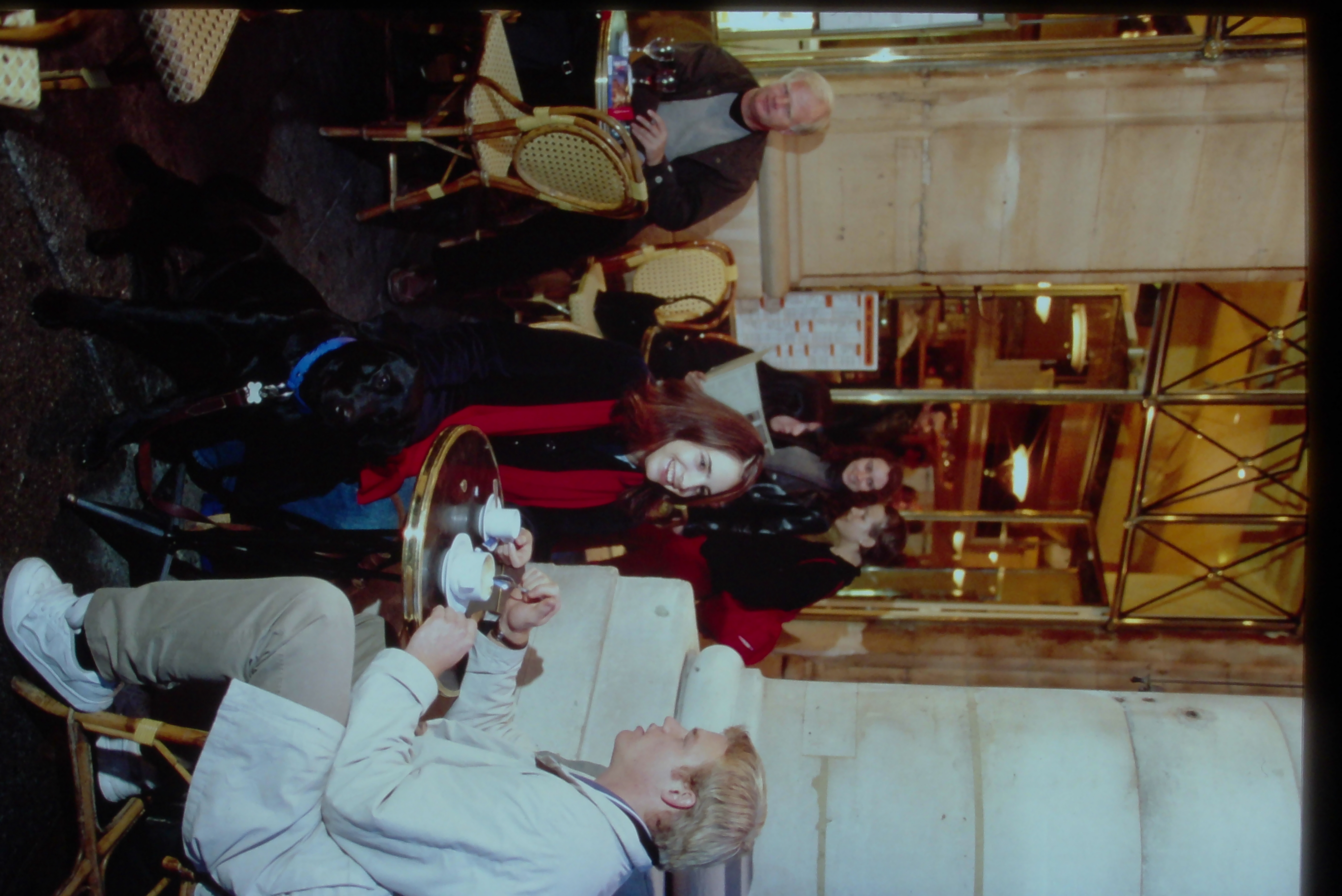 Students at Cafe Le Nemours