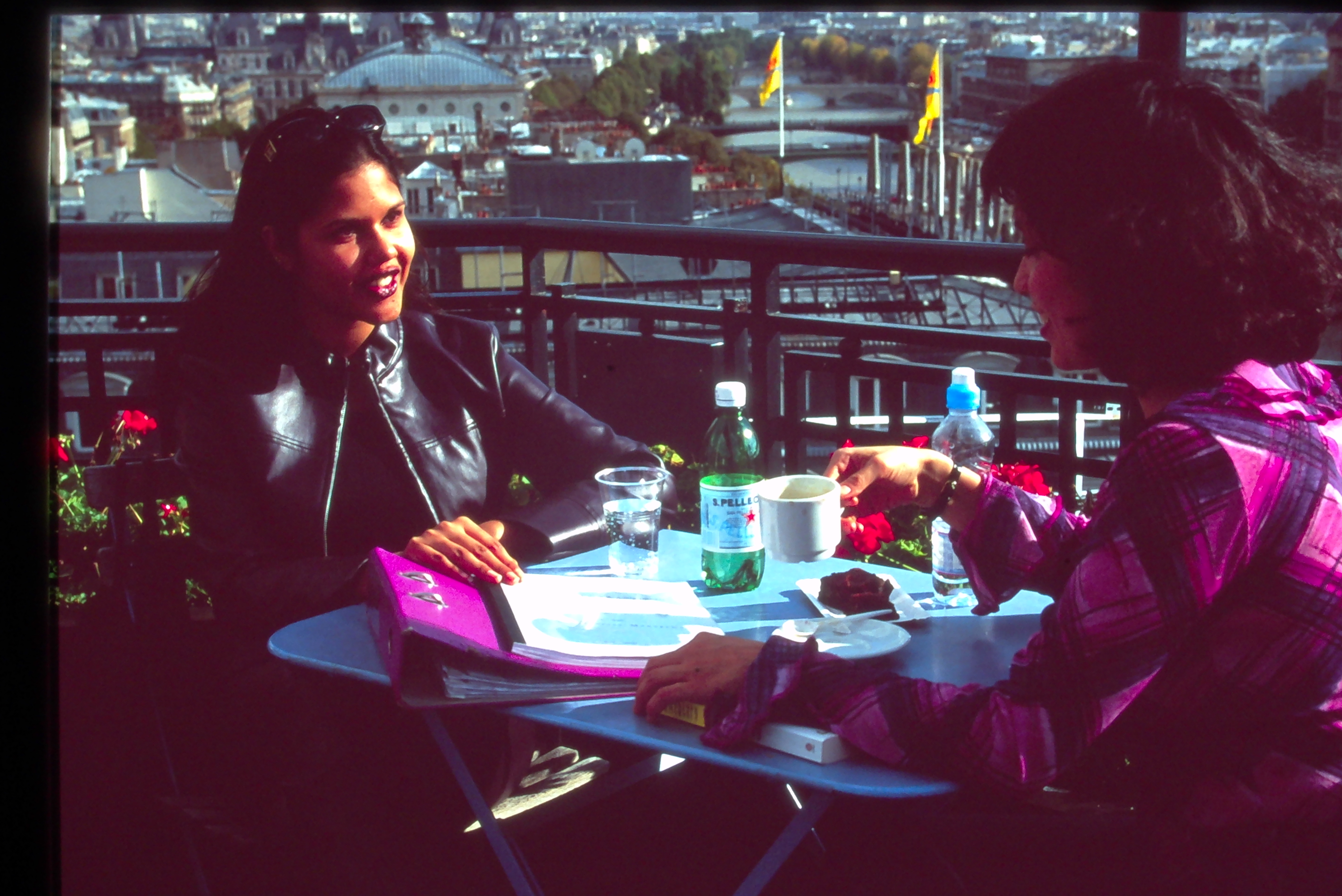 Studying over coffee