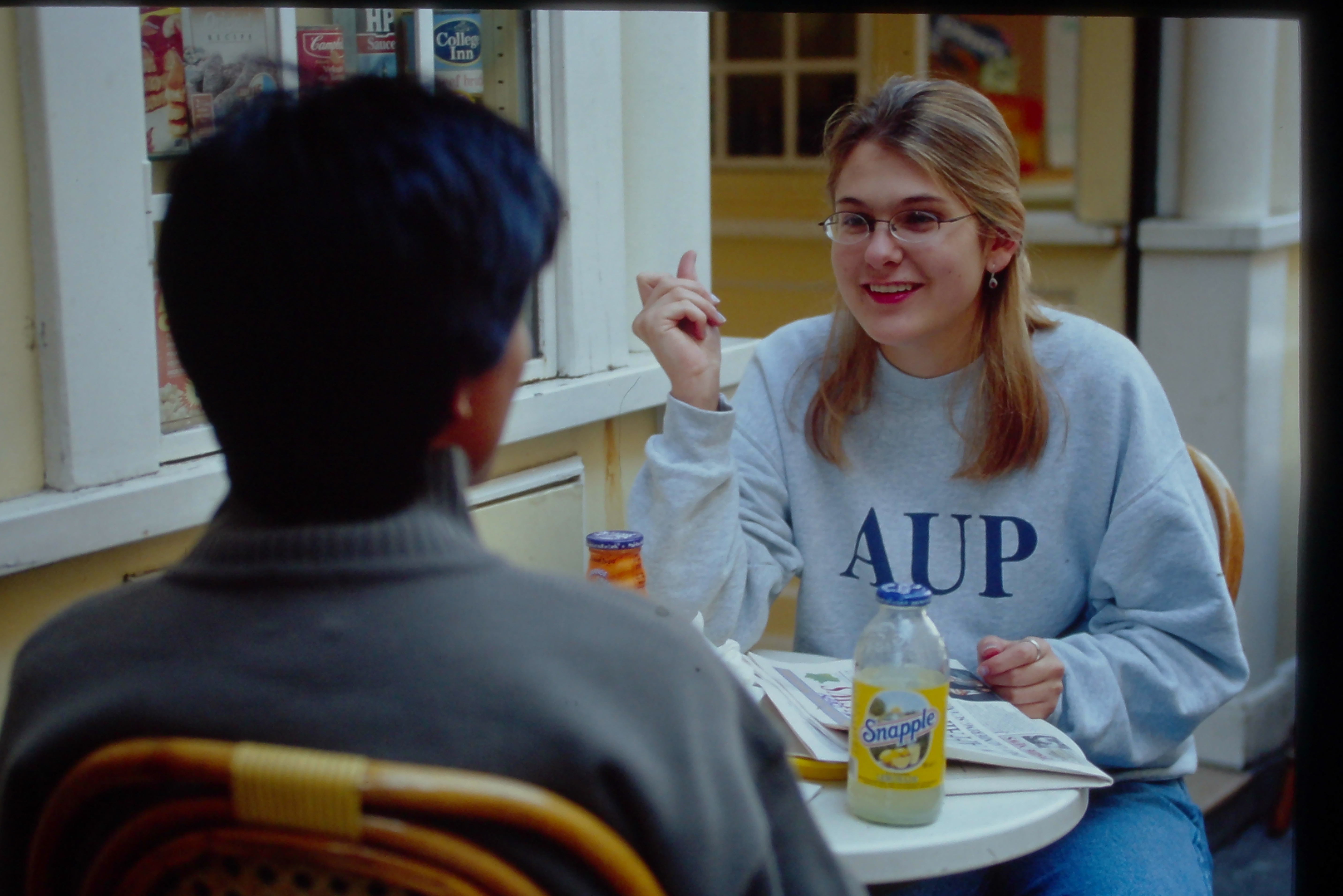 AUP Student in discussion 1