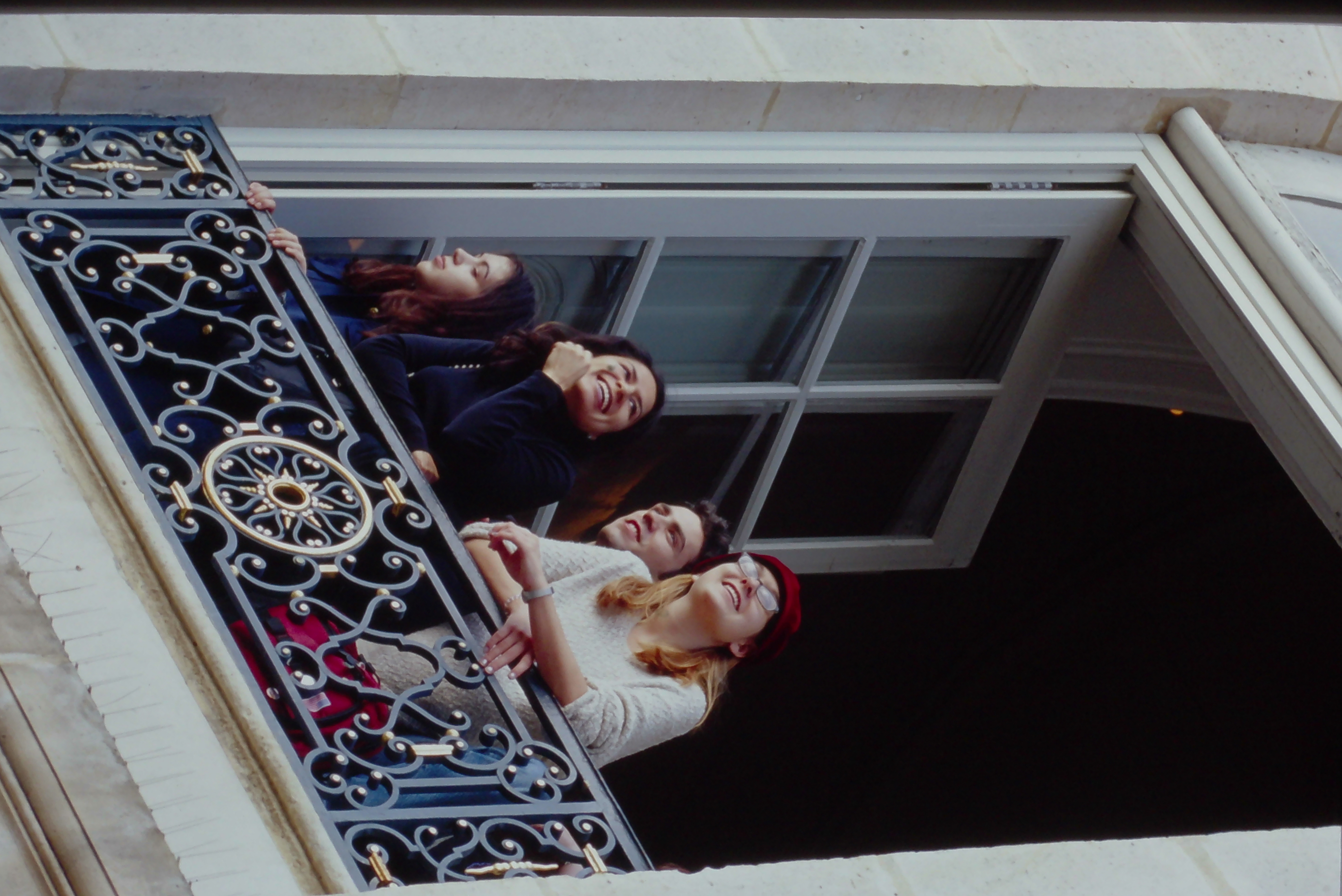 AUP students taking in the views