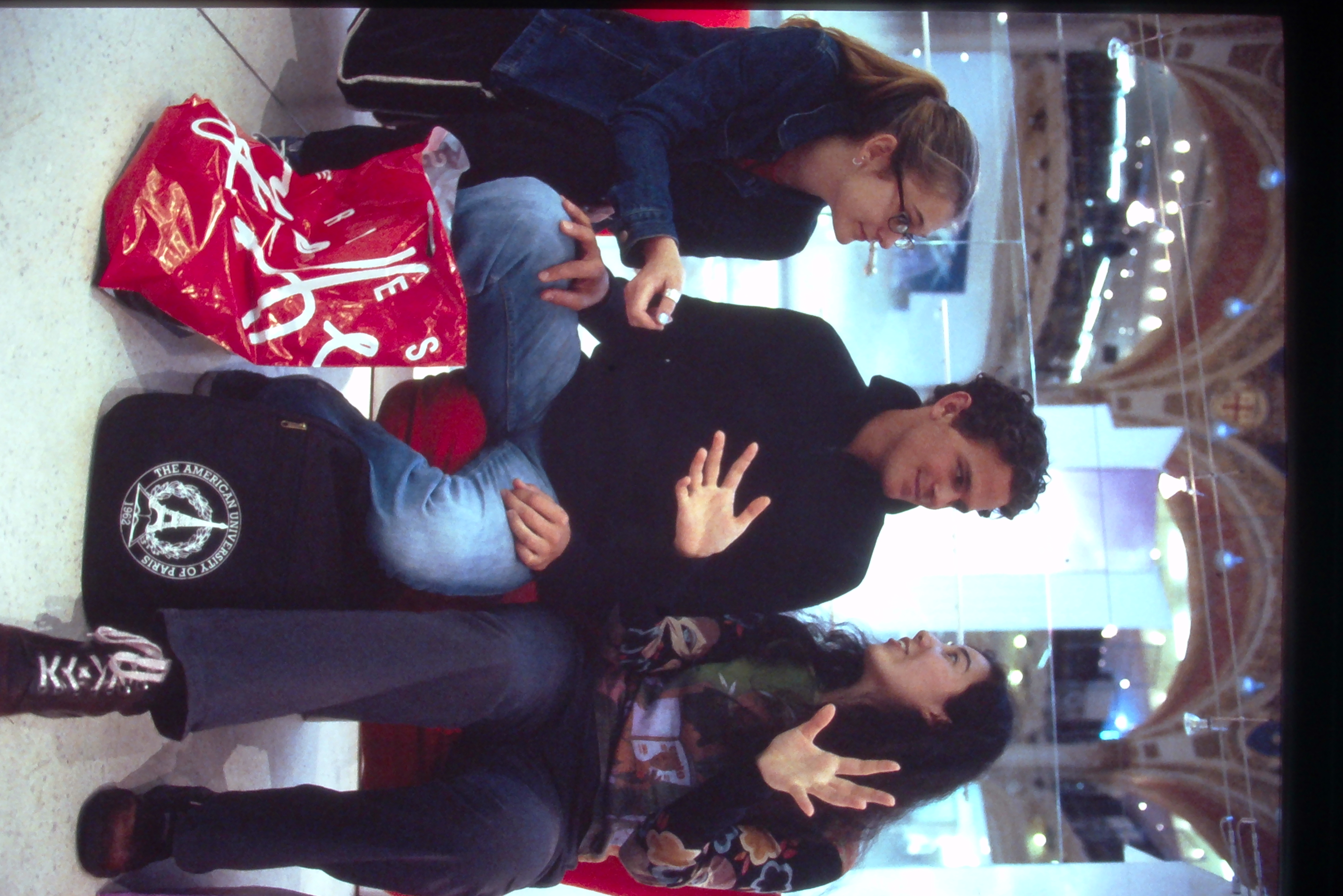 Students in Galleries Lafayette