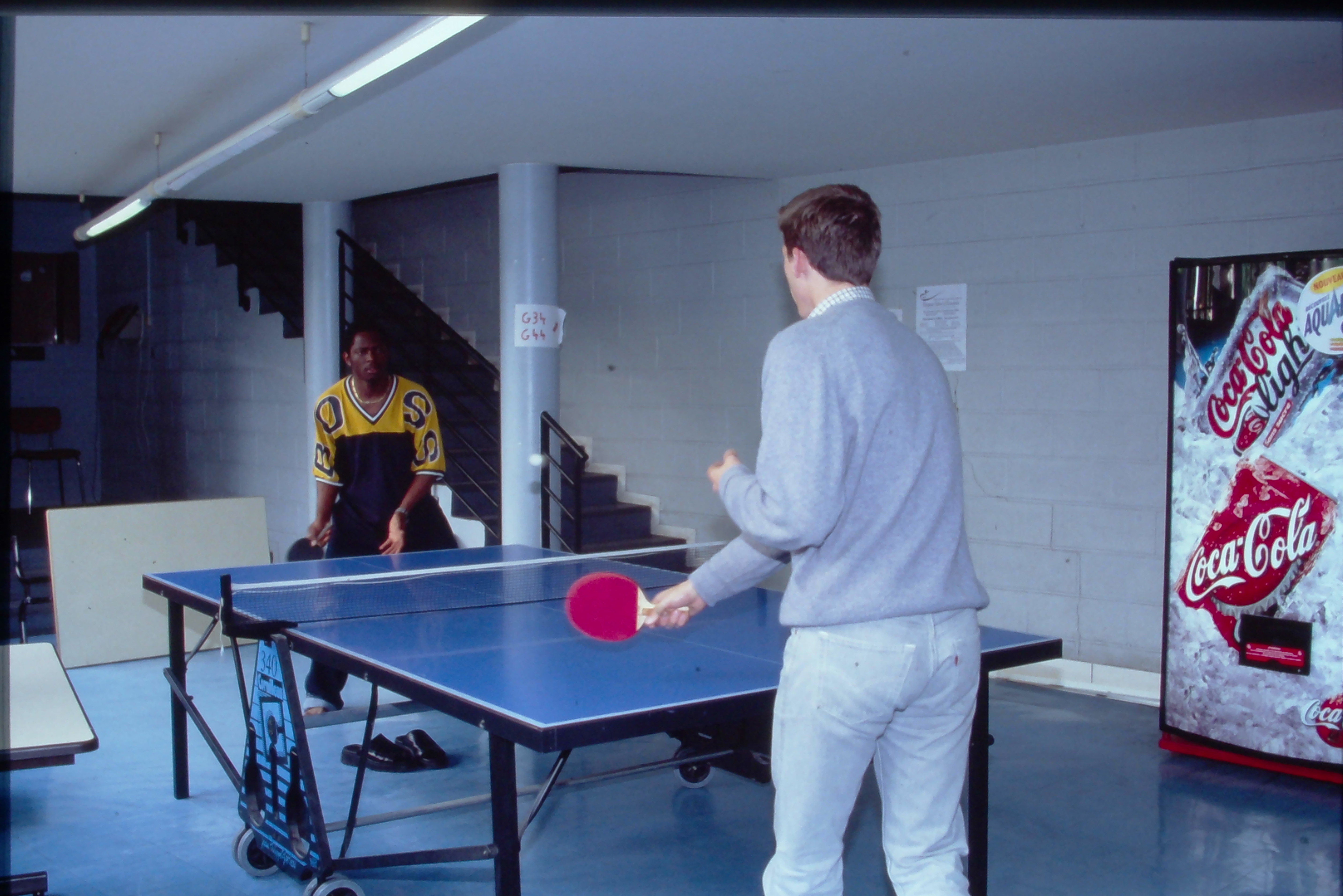 Student Playing PingPong 2001