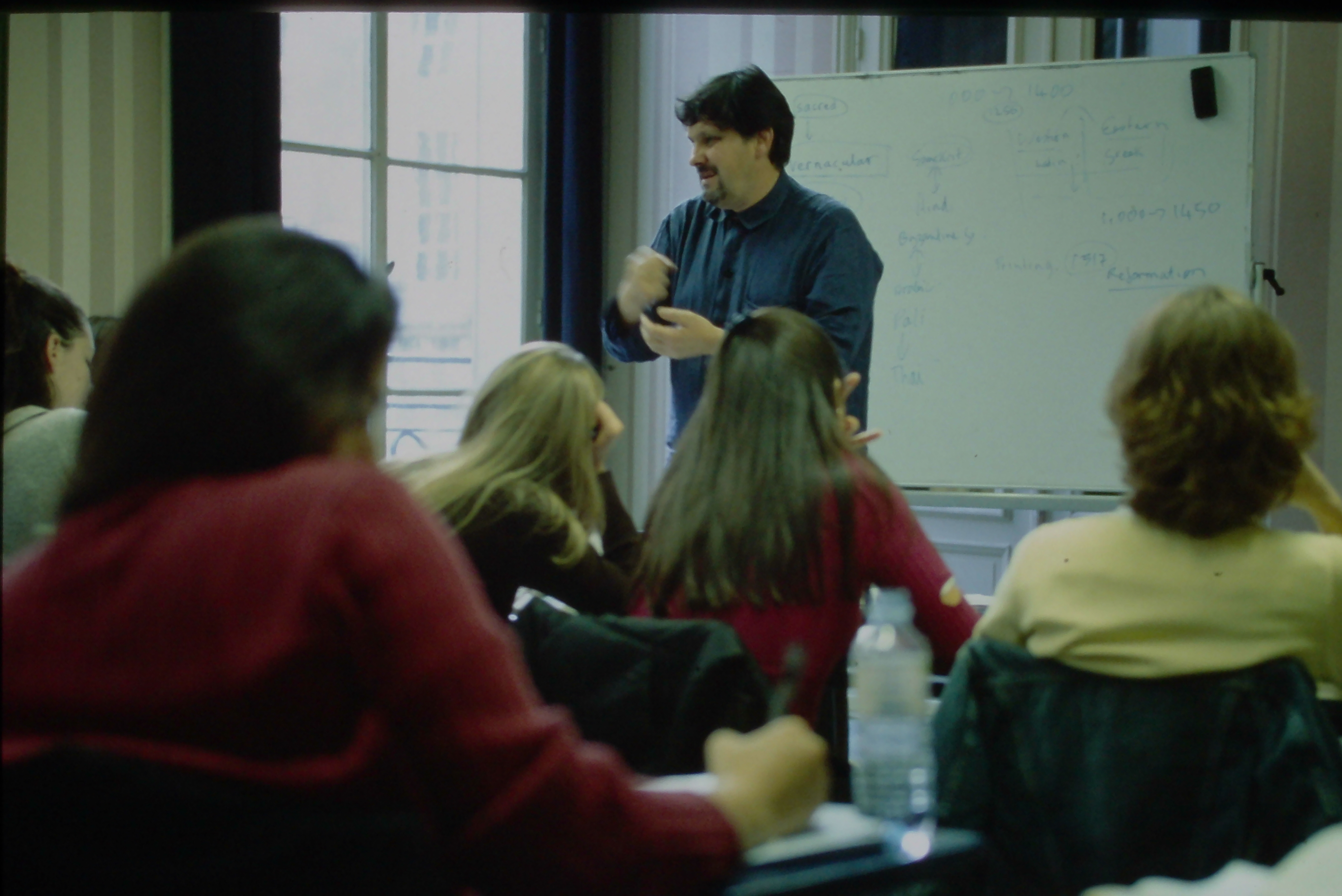 Professor leading class