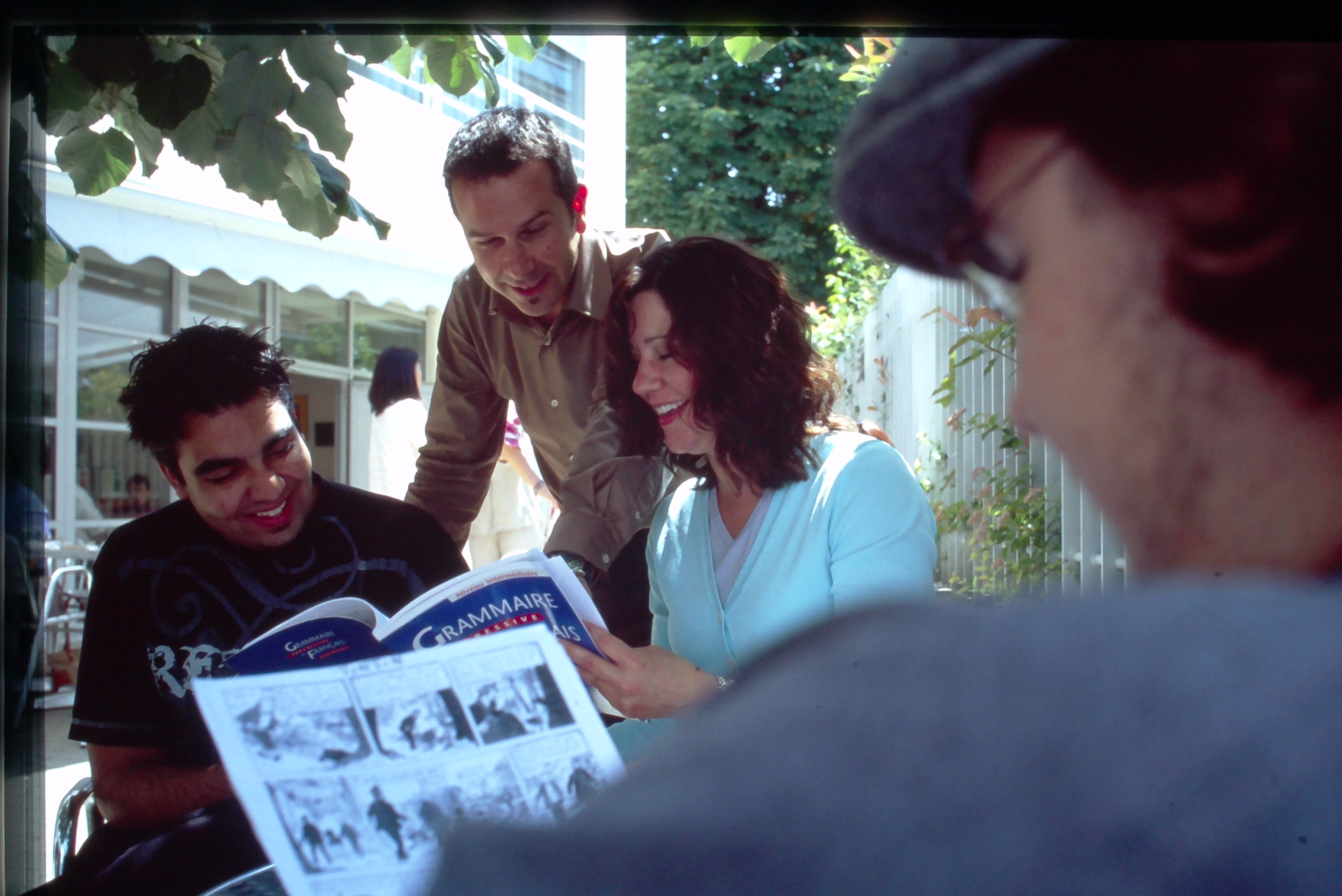 Students Learning at Cafe