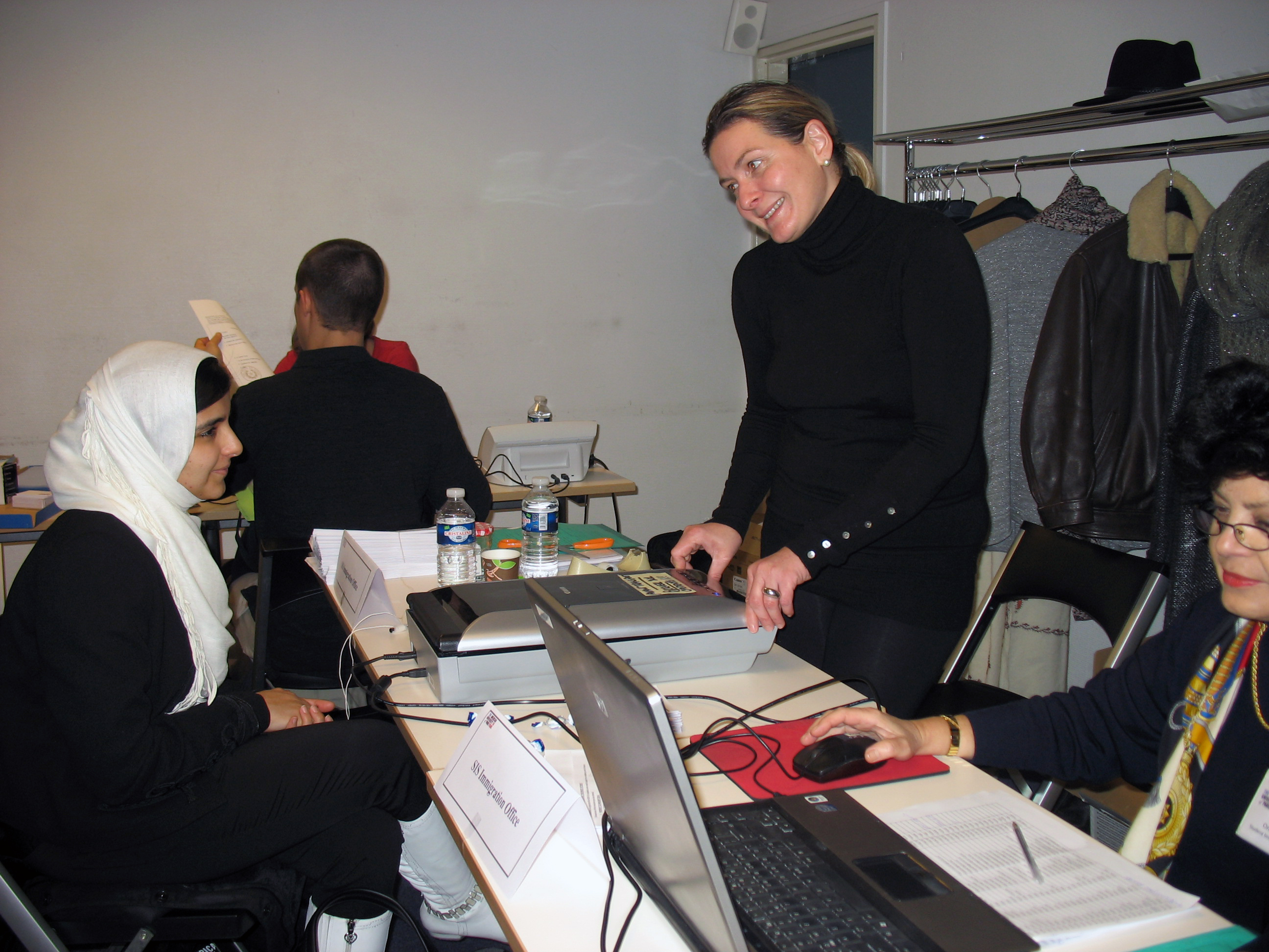 Check in at AUP Orientation