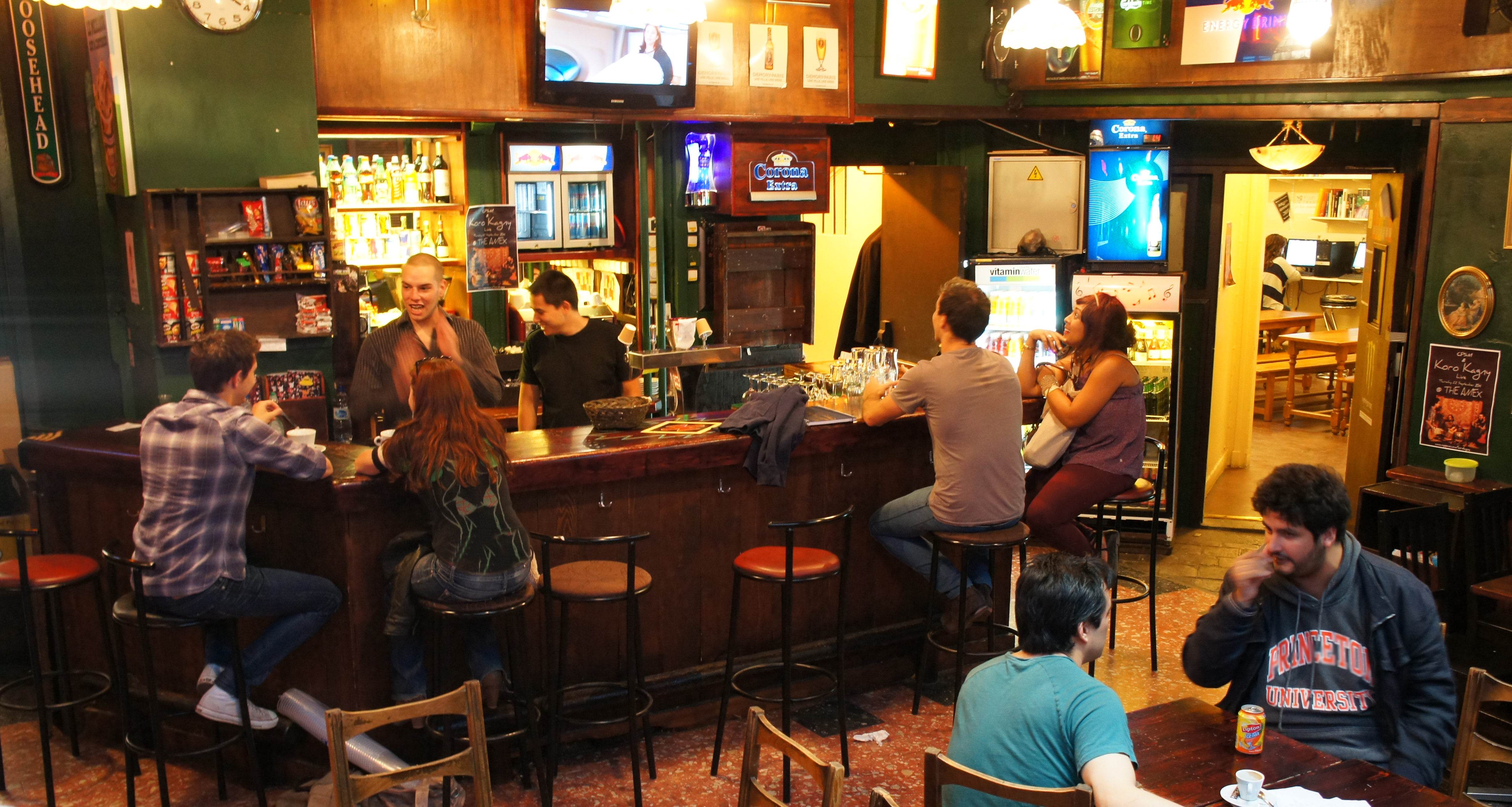 Overview of the old AMEX Cafe