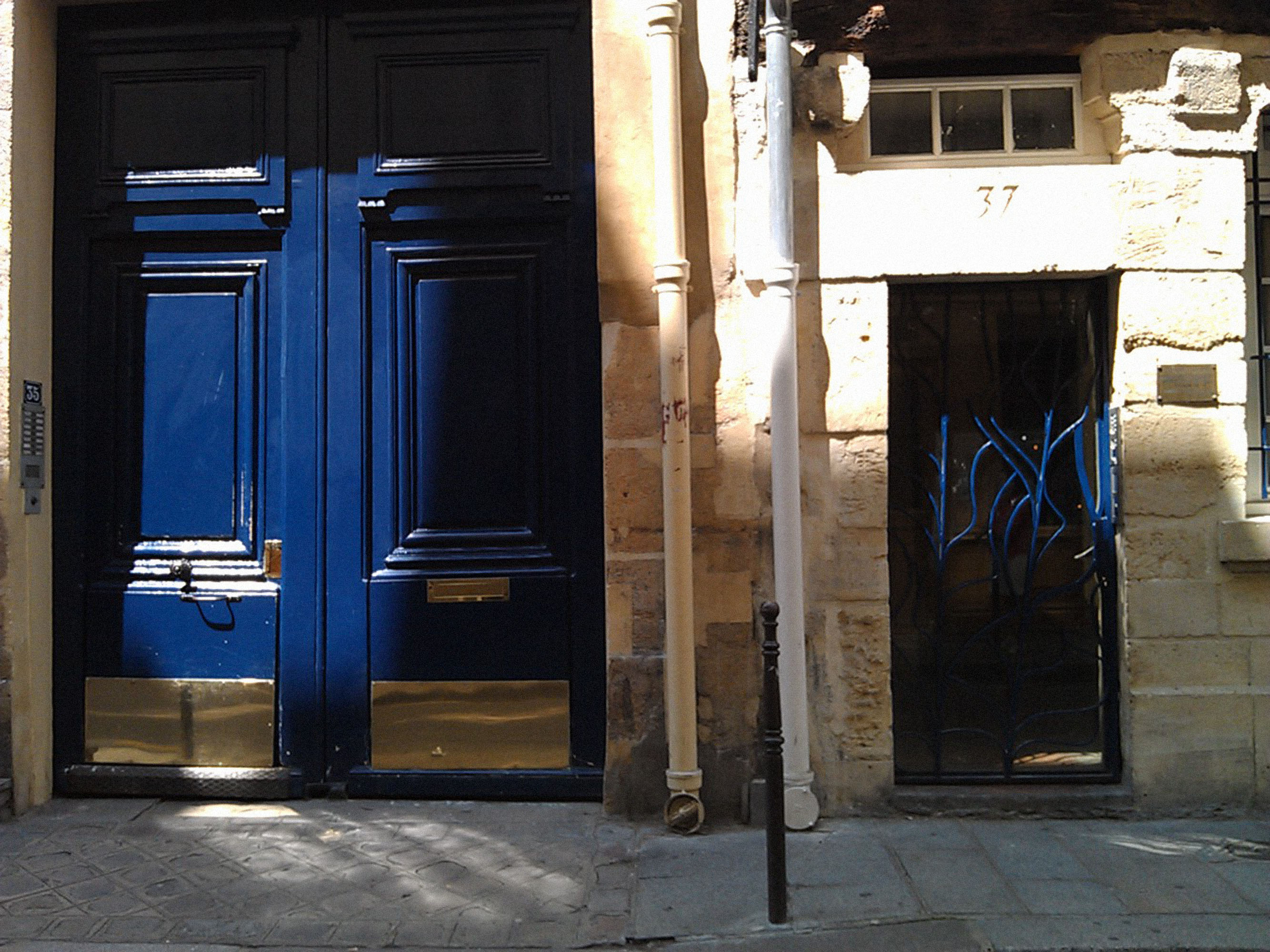 Blue Doors in the Marais
