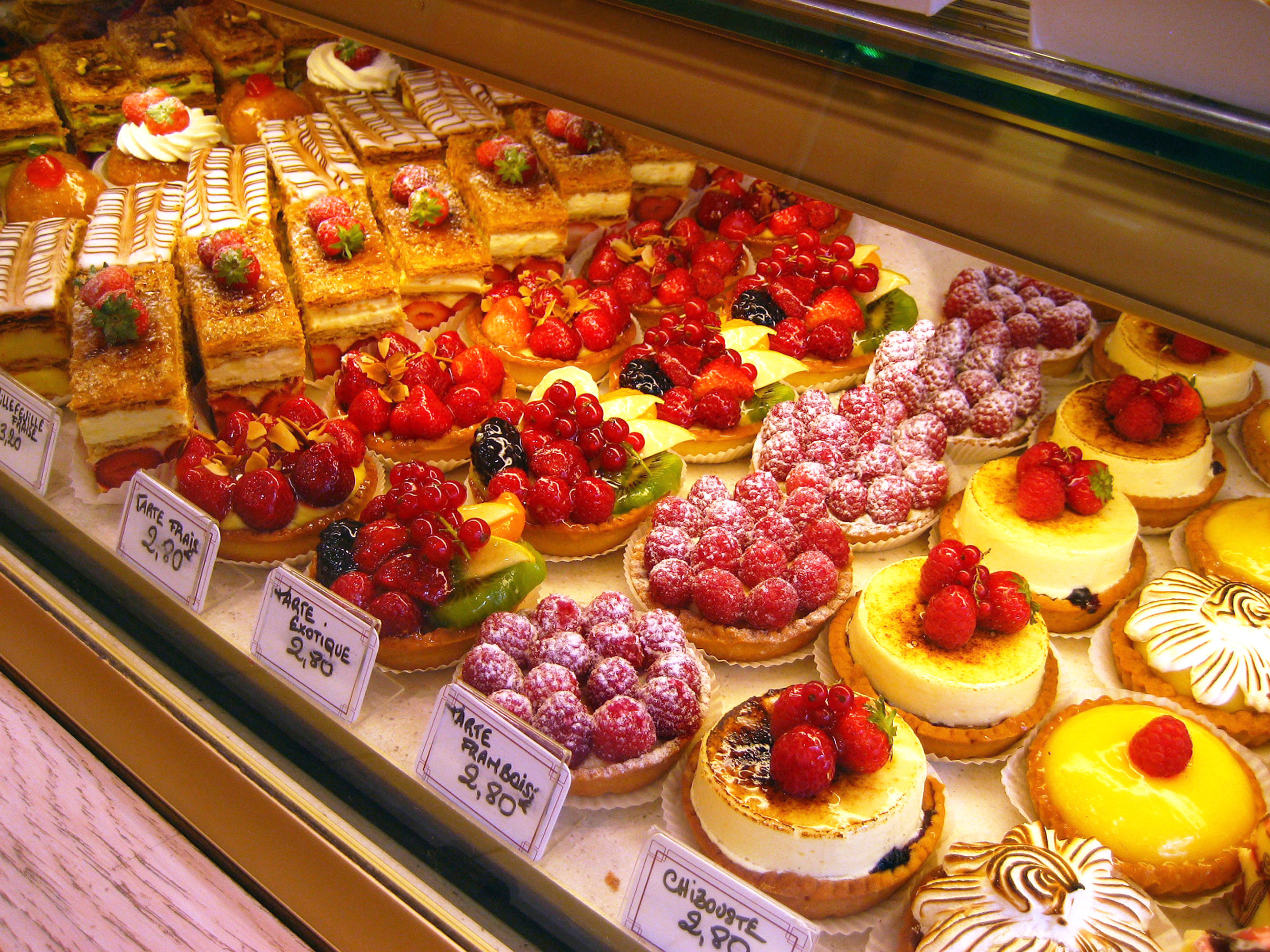 Window Shopping for pastries at a Boulangerie